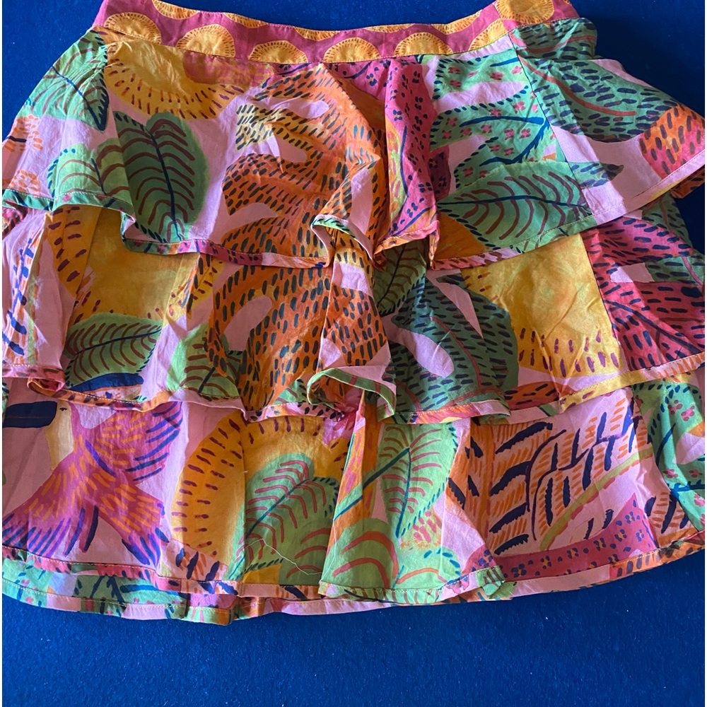 FARM Rio Colorful Tropical Mini Skirt